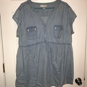 Motherhood maternity soft denim shirt